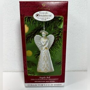 2000, ANGELIC BELL ANGEL, HALLMARK KEEPSAKE ORNAMENT